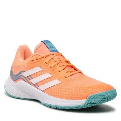 Pre-owned Adidas Originals Shoes Volleyball Women Adidas Novaflight Primegreen Gx1266 Orange