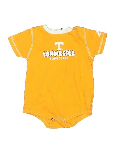 Pre-owned Adidas Originals Kids' Short Sleeve Onesie In Yellow