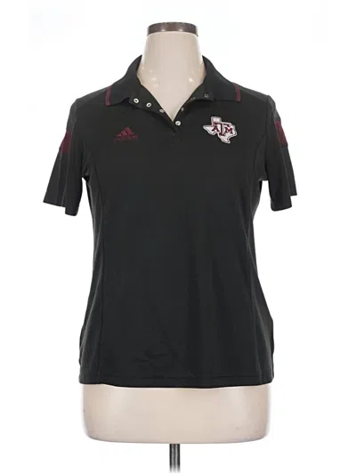 Pre-owned Adidas Originals Short Sleeve Polo Shirt In Black