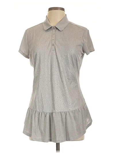 Adidas Originals Short Sleeve Polo Shirt In Gray