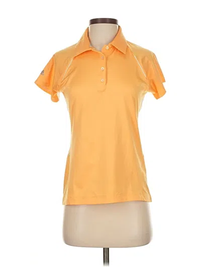 Pre-owned Adidas Originals Short Sleeve Polo Shirt In Orange