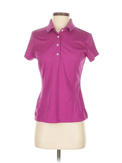 Pre-owned Adidas Originals Short Sleeve Polo Shirt In Purple