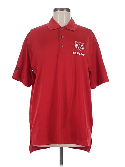 Pre-owned Adidas Originals Short Sleeve Polo Shirt In Red