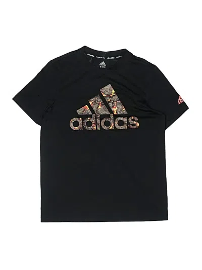 Pre-owned Adidas Originals Kids' Short Sleeve T-shirt In Black