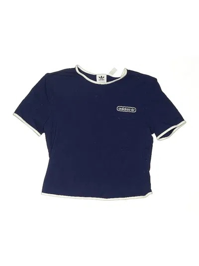 Pre-owned Adidas Originals Kids' Short Sleeve T-shirt In Blue