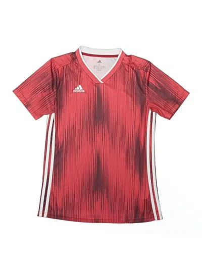 Pre-owned Adidas Originals Kids' Short Sleeve T-shirt In Red