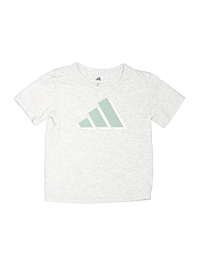 Pre-owned Adidas Originals Kids' Short Sleeve T-shirt In Silver