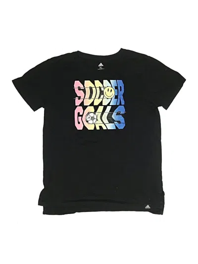 Pre-owned Adidas Originals Kids' Short Sleeve T-shirt In Black