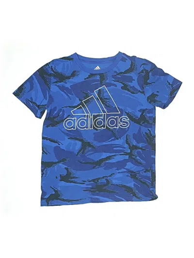 Pre-owned Adidas Originals Kids' Short Sleeve T-shirt In Blue