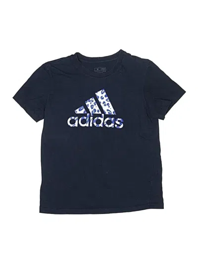 Pre-owned Adidas Originals Kids' Short Sleeve T-shirt In Blue