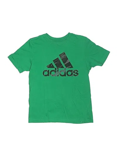 Pre-owned Adidas Originals Kids' Short Sleeve T-shirt In Green