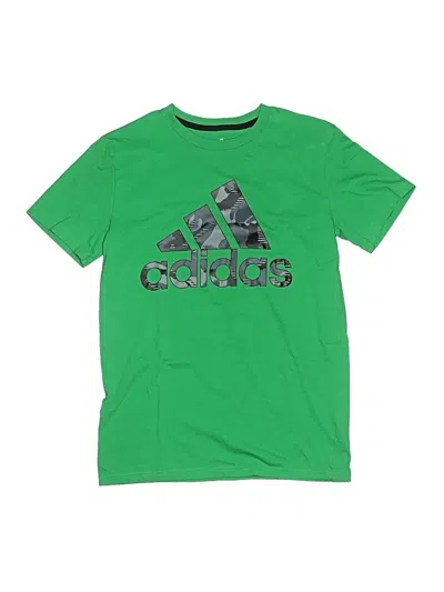 Pre-owned Adidas Originals Kids' Short Sleeve T-shirt In Green
