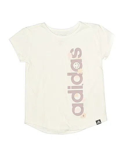 Pre-owned Adidas Originals Kids' Short Sleeve T-shirt In Ivory