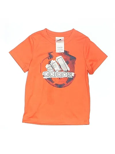 Pre-owned Adidas Originals Kids' Short Sleeve T-shirt In Orange