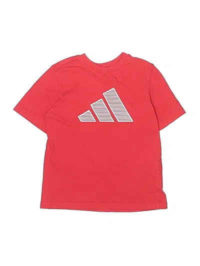 Pre-owned Adidas Originals Kids' Short Sleeve T-shirt In Red