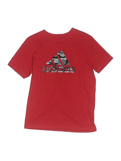 Pre-owned Adidas Originals Kids' Short Sleeve T-shirt In Red
