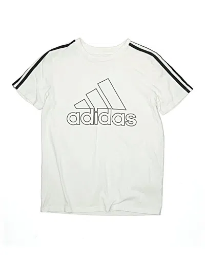 Pre-owned Adidas Originals Kids' Short Sleeve T-shirt In White