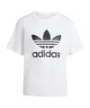 Adidas Originals Adicolor Trefoil Boxy Graphic T-shirt In White