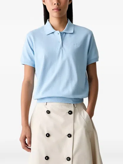 Adidas Originals Short-sleeve Polo Shirt In Blue