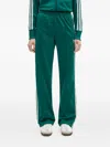Adidas Originals Side-striped Track Pants In Green