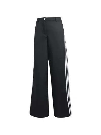 Adidas Originals Side-stripe Tailored Trousers In Black