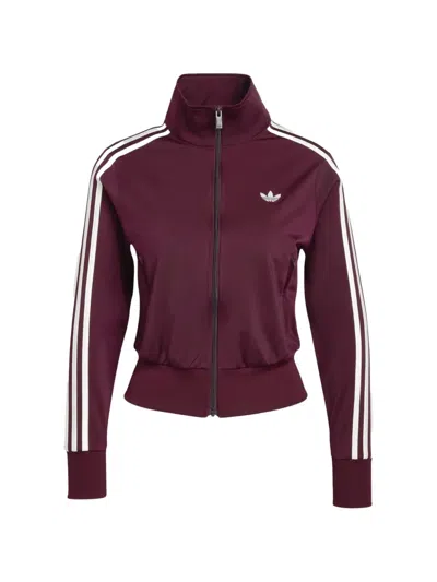 Adidas Originals Side-stripe Track Jacket In Burgundy