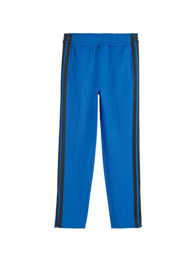 Adidas Originals Side-stripe Track Pants In Blue