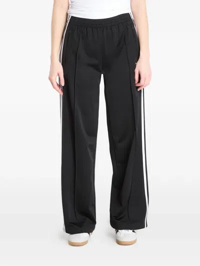 Adidas Originals Side-stripe Track Pants In Black