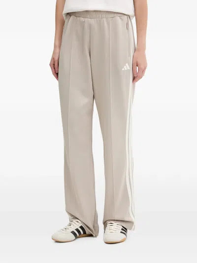 Adidas Originals Side-stripe Track Pants In Neutral