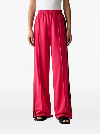 Adidas Originals Side-stripe Track Pants In Pink