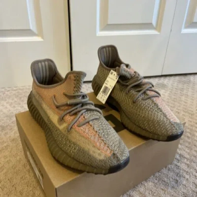 Pre-owned Adidas Originals Size 11 - Yeezy Boost 350 V2 Sand Taupe In Multicolor