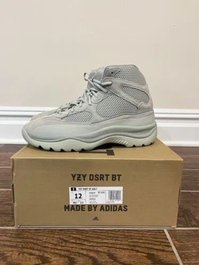 Pre-owned Adidas Originals Size 12- Adidas Yeezy Desert Boot Salt - Fv5677 In Gray