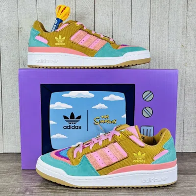 Pre-owned Adidas Originals Size 9.5 - 10 - Adidas The Simpsons X Forum Low Living Room In Multicolor