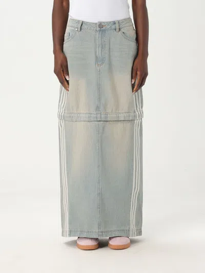 ADIDAS ORIGINALS SKIRT ADIDAS ORIGINALS WOMAN COLOR DENIM,G68154028