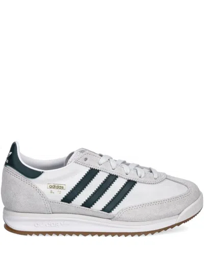 Adidas Originals Sl 72 3-stripe Sneakers In White
