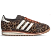 Adidas Originals Womens Adidas Sl 72 Leopard-print Suede And Mesh Low-top Trainers In Animal Print