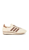 Adidas Originals Womens Sand Strata Preloved Bro Sl 72 Textured Woven And Leather Low-top Trainers In Brown