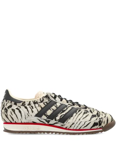Adidas Originals Sl 72 Og Animal-print Leather Sneakers In Animal Print