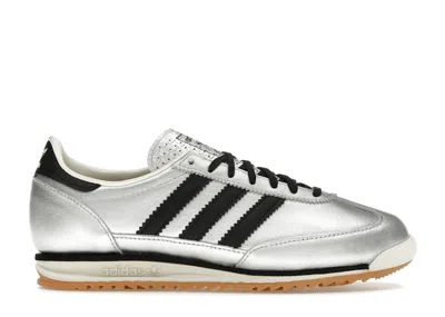 Pre-owned Adidas Originals Sl 72 Og Black Gum (women's) Sneakers In Silver Metallic/core Black/off White