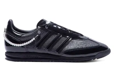 Pre-owned Adidas Originals Sl 72 Og Black Patent Pearls (women's) Sneakers In Core Black/silver Metallic In Multi