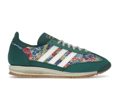 Pre-owned Adidas Originals Sl 72 Og Liberty London (women's) Sneakers In Collegiate Green/cream White/gum In Multi
