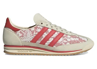 Pre-owned Adidas Originals Sl 72 Og Liberty London (women's) Sneakers In Footwear White/crew White/better Scarelet Red In Multi