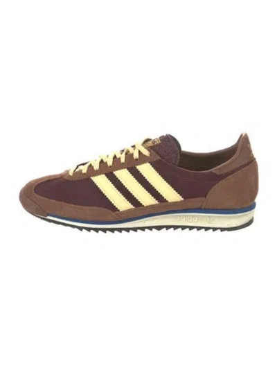 Pre-owned Adidas Originals Sl 72 Og Maroon Preloved Brown Athletic Sneakers In Multi