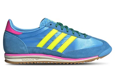 Pre-owned Adidas Originals Sl 72 Og Pink (women's) Sneakers In Blue Fusion/lucid Pink/lucid Lemon In Multi
