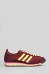 Adidas Originals Sl 72 Og Sneakers In Bordeaux Suede And Fabric In Red