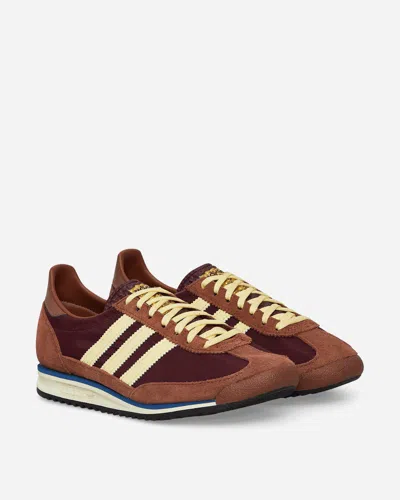ADIDAS ORIGINALS SL 72 OG SNEAKERS MAROON / ALMOST YELLOW / PRELOVED