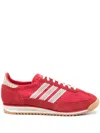 Adidas Originals Womens Adidas Sl72 Shell And Suede Low-top Trainers In Red