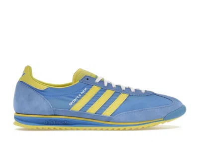 Pre-owned Adidas Originals Sl 72 Og Sporty & Rich Sweden (women's) Sneakers In Blue/yellow In Multi