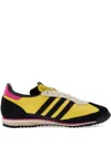 Adidas Originals Womens Yellow Core Black Sl 72 Leather Low-top Trainers