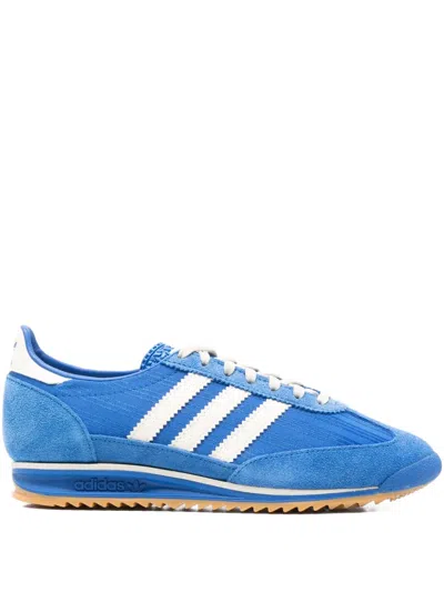 Adidas Originals Sl 72 Og Three-stripe Panelled Sneakers In Blue